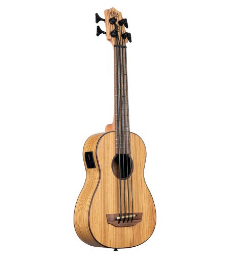 Kala UBASS-ZEB-FS Zebrawood Acoustic-Electric U•BASS®