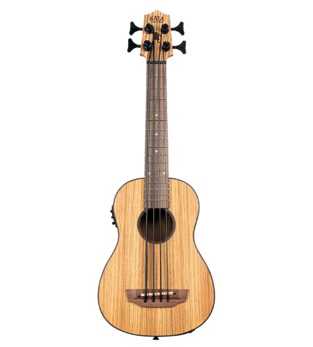 Kala UBASS-ZEB-FS Zebrawood Acoustic-Electric U•BASS®