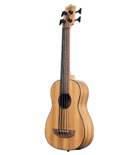 Kala UBASS-ZEB-FS Zebrawood Acoustic-Electric U•BASS®