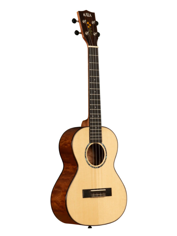 Kala KA-20TH-SQS-T 20th Anniversary Solid Spruce Top Quilted Sapele Tenor Ukulele With Bag