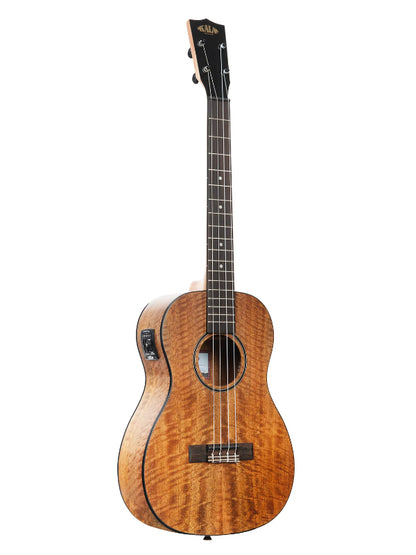 Kala KA-CM-BE Curly Mango Baritone Ukulele with EQ With Bag