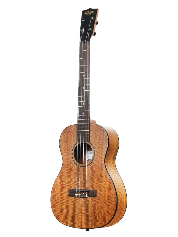 Kala KA-CM-BE Curly Mango Baritone Ukulele with EQ With Bag