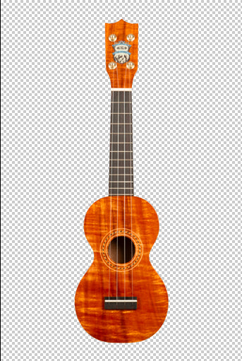 Kala KA-F8D-KOA-S Hawaiian Koa Figure 8 Soprano Ukulele