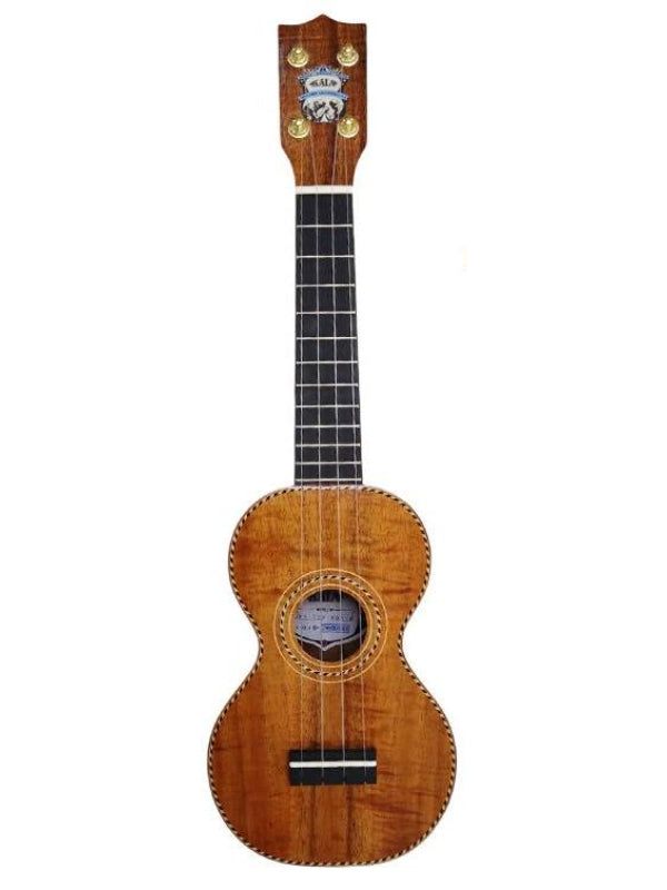 Kala KA-F8D-KOA-S Hawaiian Koa Figure 8 Soprano Ukulele With Bag