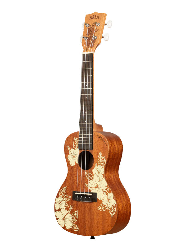 Kala KA-HIBISCUS-C Mahogany Concert Ukulele With Bag