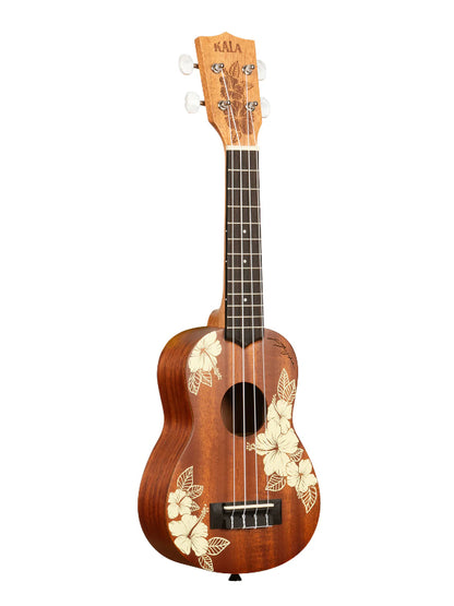 Kala KA-HIBISCUS-S Mahogany Soprano Ukulele With Bag