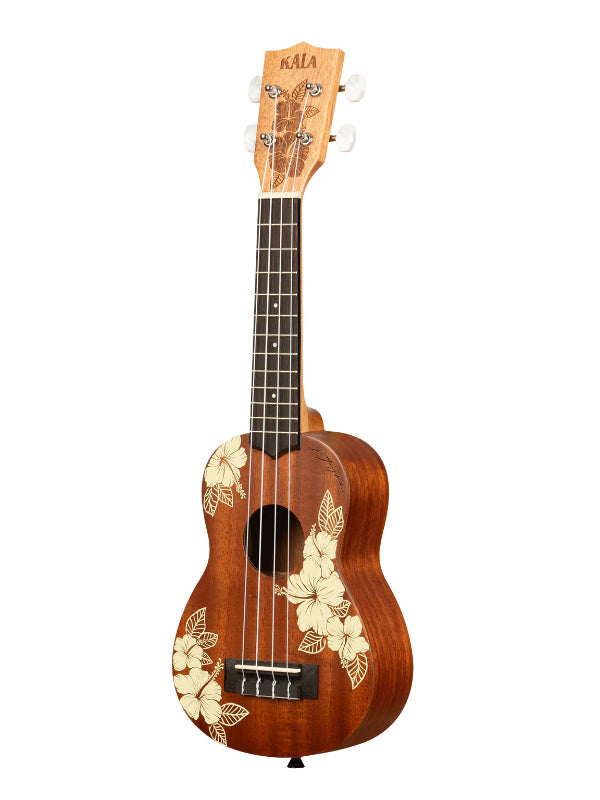 Kala KA-HIBISCUS-S Mahogany Soprano Ukulele With Bag