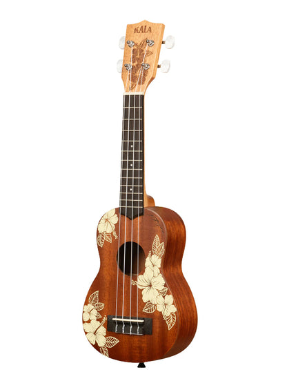 Kala KA-HIBISCUS-S Mahogany Soprano Ukulele With Bag