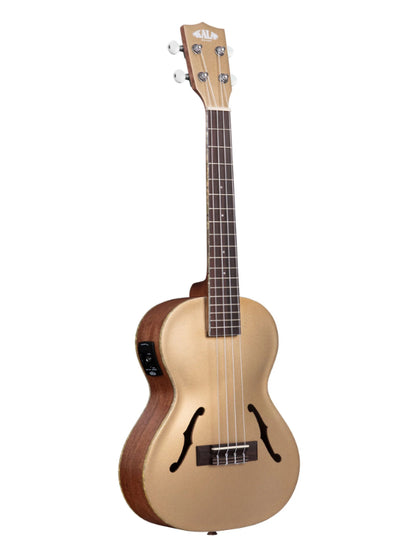 Kala KA-JTE-KZGD Kalamazoo Gold Archtop Tenor Ukulele w/ EQ