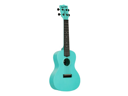 Kala KA-R-WMG-BL-C Aqua Mist GITD Concert Recycled Waterman Ukulele