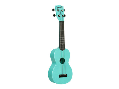 Kala KA-R-WMG-BL-S Aqua Mist GITD Soprano Recycled Waterman Ukulele
