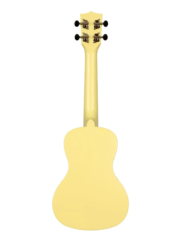 Kala KA-R-WMG-YL-C Starlight Yellow GITD Concert Recycled Waterman Ukulele