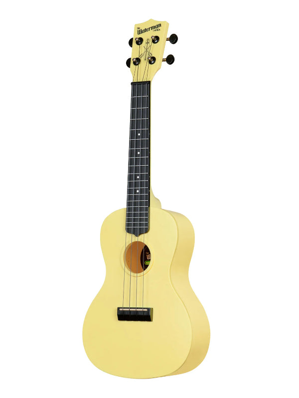 Kala KA-R-WMG-YL-C Starlight Yellow GITD Concert Recycled Waterman Ukulele