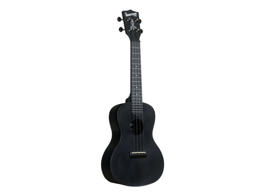 Kala KA-R-WMS-BK-C Black Sand Concert Recycled Waterman Ukulele