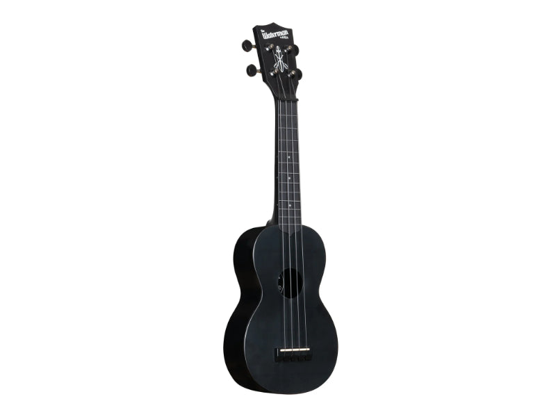 Kala KA-R-WMS-BK-S Black Sand Soprano Recycled Waterman Ukulele