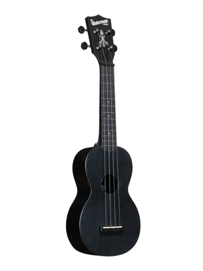 Kala KA-R-WMS-BK-S Black Sand Soprano Recycled Waterman Ukulele