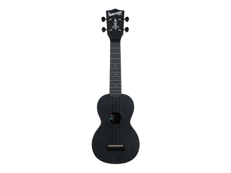 Kala KA-R-WMS-BK-S Black Sand Soprano Recycled Waterman Ukulele