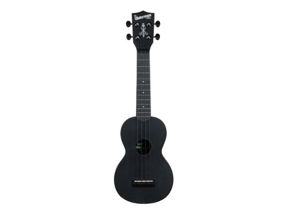 Kala KA-R-WMS-BK-S Black Sand Soprano Recycled Waterman Ukulele