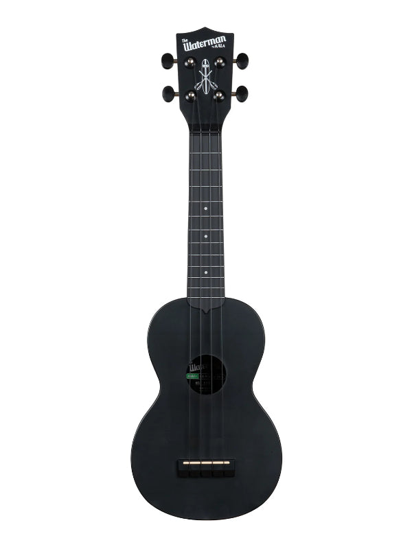 Kala KA-R-WMS-BK-S Black Sand Soprano Recycled Waterman Ukulele