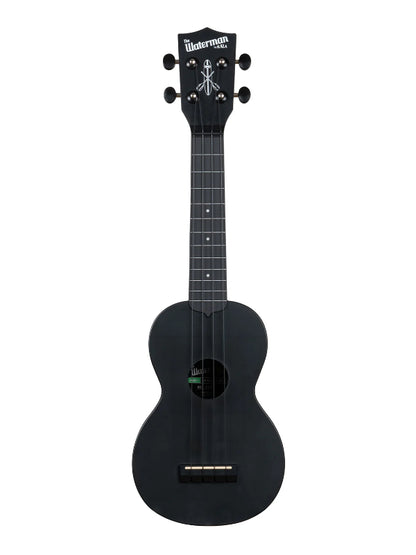 Kala KA-R-WMS-BK-S Black Sand Soprano Recycled Waterman Ukulele