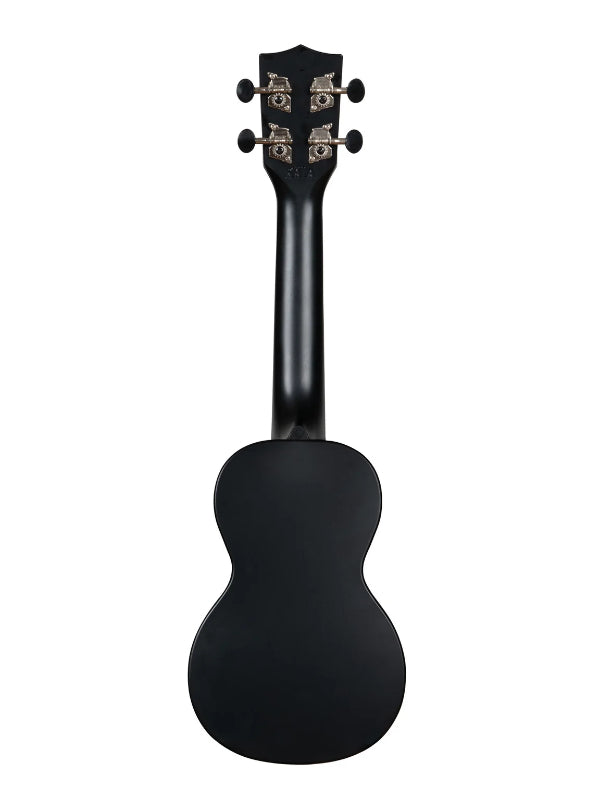 Kala KA-R-WMS-BK-S Black Sand Soprano Recycled Waterman Ukulele
