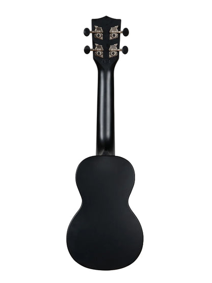 Kala KA-R-WMS-BK-S Black Sand Soprano Recycled Waterman Ukulele