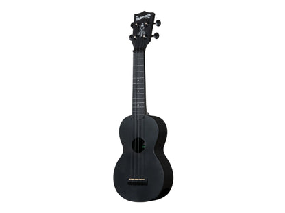 Kala KA-R-WMS-BK-S Black Sand Soprano Recycled Waterman Ukulele