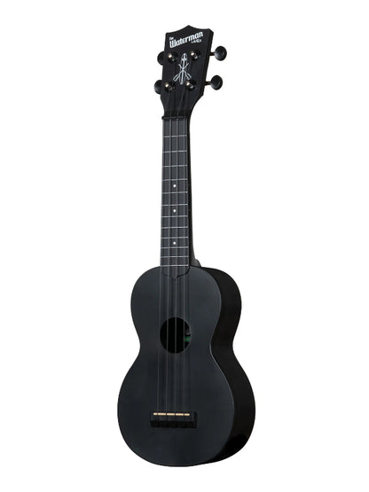 Kala KA-R-WMS-BK-S Black Sand Soprano Recycled Waterman Ukulele