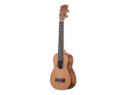 Kala KA-SCAC-SLNG Solid Cedar Top Acacia Soprano Long-Neck Ukulele