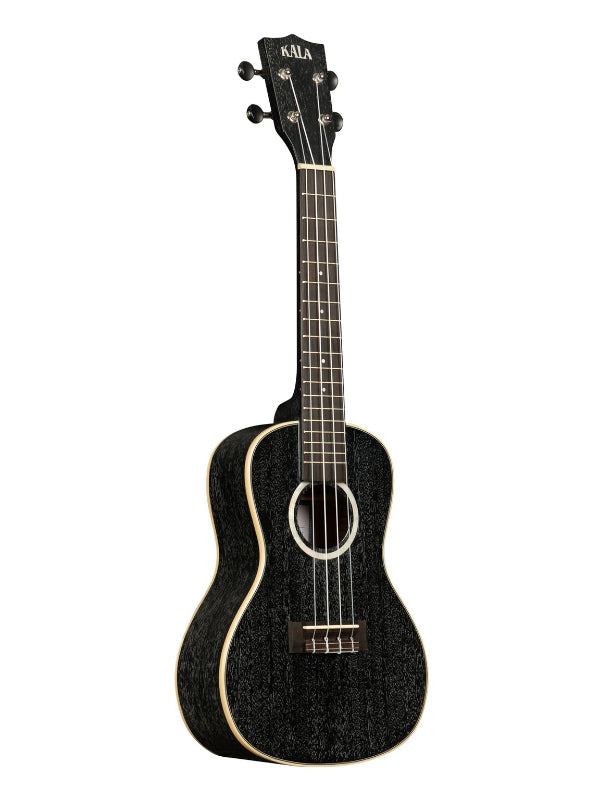 Kala KA-SDH-C Salt & Pepper Doghair Mahogany Concert Ukulele With Bag