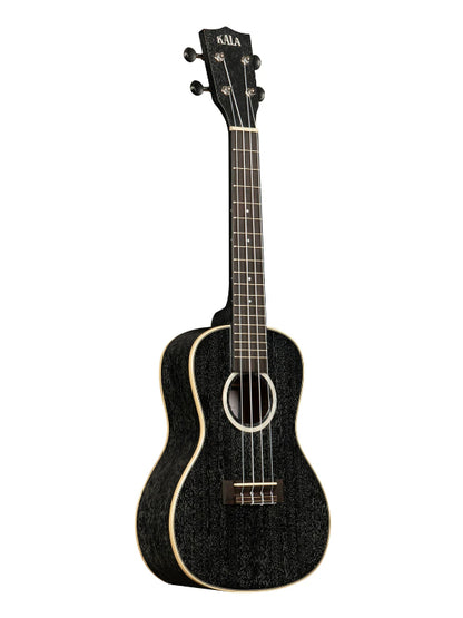 Kala KA-SDH-C Salt & Pepper Doghair Mahogany Concert Ukulele With Bag