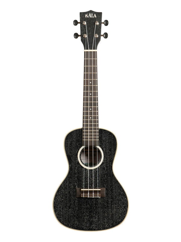 Kala KA-SDH-C Salt & Pepper Doghair Mahogany Concert Ukulele With Bag