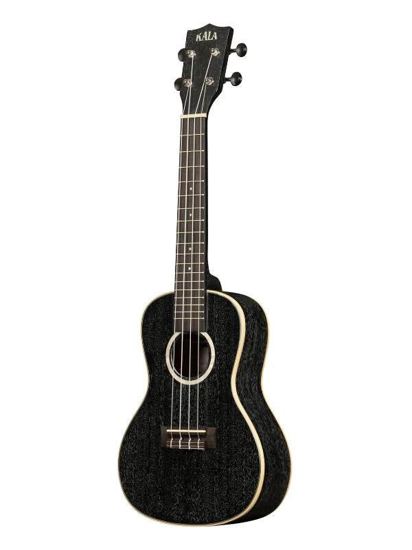 Kala KA-SDH-C Salt & Pepper Doghair Mahogany Concert Ukulele With Bag