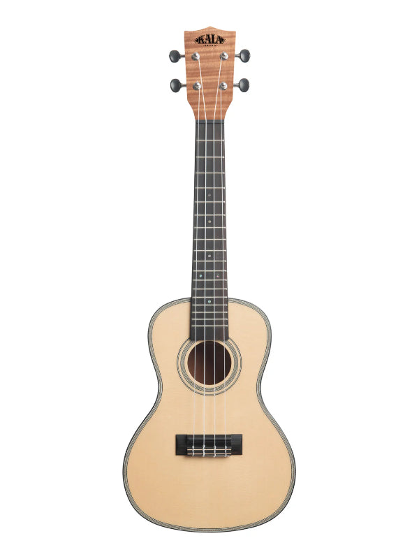 Kala KA-SSEM-C Natural Solid Spruce Top Exotic Mahogany Concert Ukulele