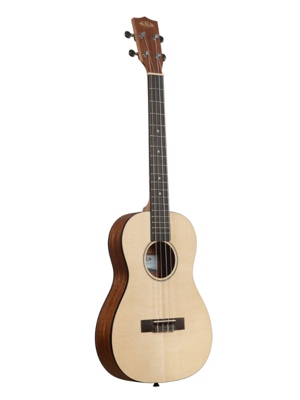 Kala KA-SSTU-B Solid Spruce Travel Baritone Ukulele