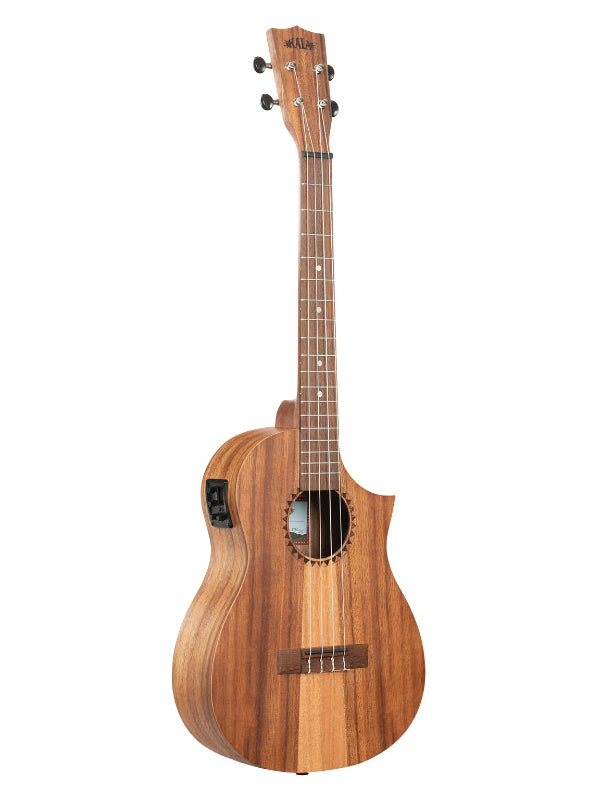 Kala KA-TK-B-CE Teak Tri-Top Baritone Ukulele with Cutaway & EQ