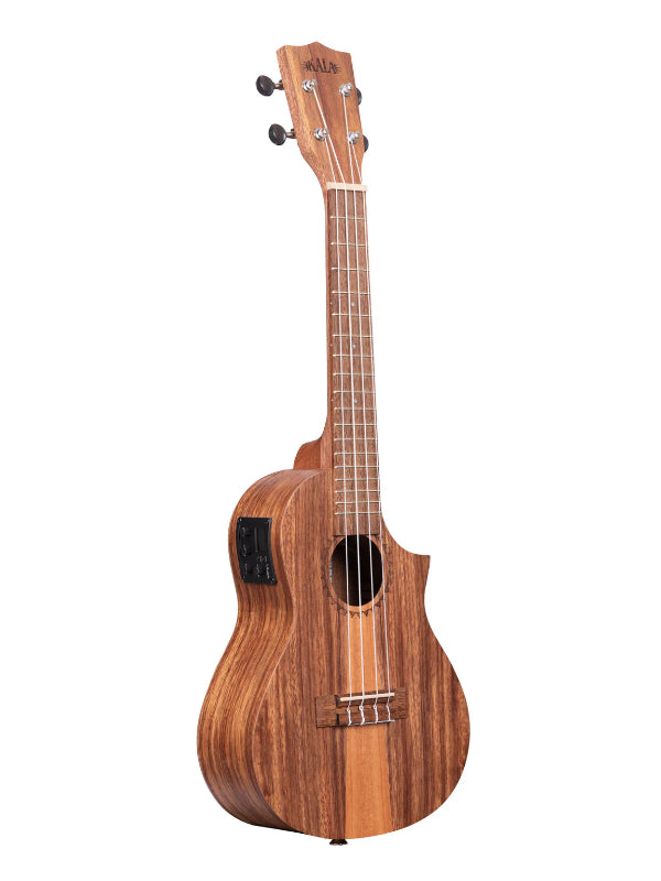 Kala KA-TK-C-CE Teak Tri-Top Concert Ukulele w/ Cutaway & EQ