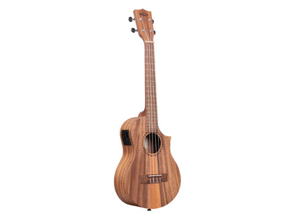 Kala KA-TK-T-CE Teak Tri-Top Tenor Ukulele w/ Cutaway & EQ