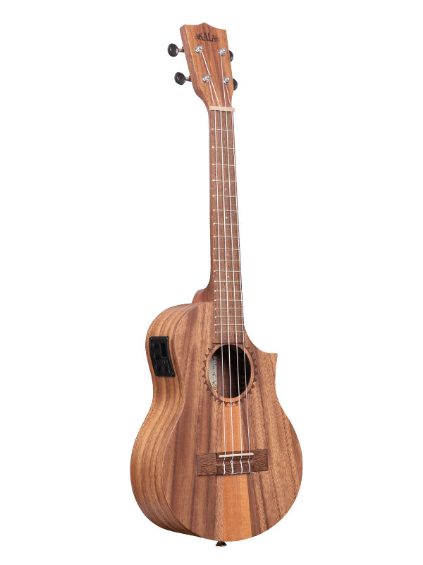 Kala KA-TK-T-CE Teak Tri-Top Tenor Ukulele w/ Cutaway & EQ