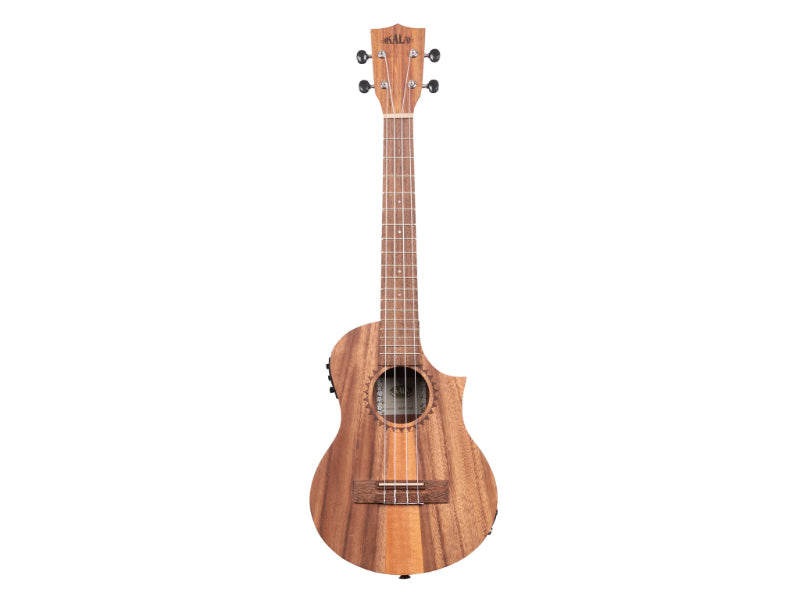 Kala KA-TK-T-CE Teak Tri-Top Tenor Ukulele w/ Cutaway & EQ