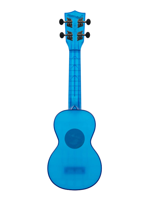 Kala KA-WMT-BL-S Cobalt Blue Transparent Soprano Waterman Ukulele