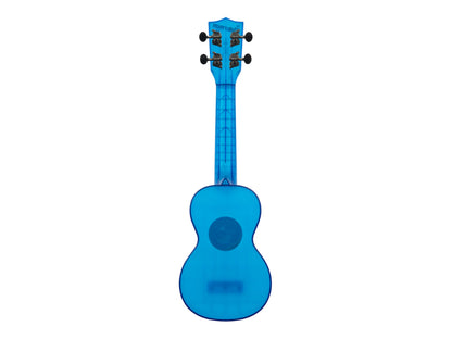 Kala KA-WMT-BL-S Cobalt Blue Transparent Soprano Waterman Ukulele