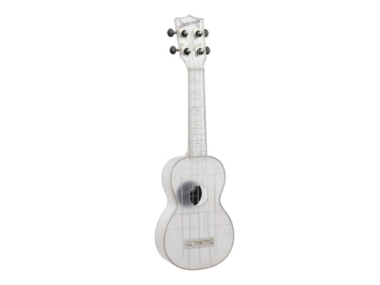 Kala KA-WMT-CL-S Frosted Glass Transparent Soprano Waterman Ukulele