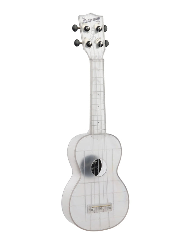 Kala KA-WMT-CL-S Frosted Glass Transparent Soprano Waterman Ukulele