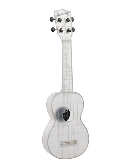 Kala KA-WMT-CL-S Frosted Glass Transparent Soprano Waterman Ukulele
