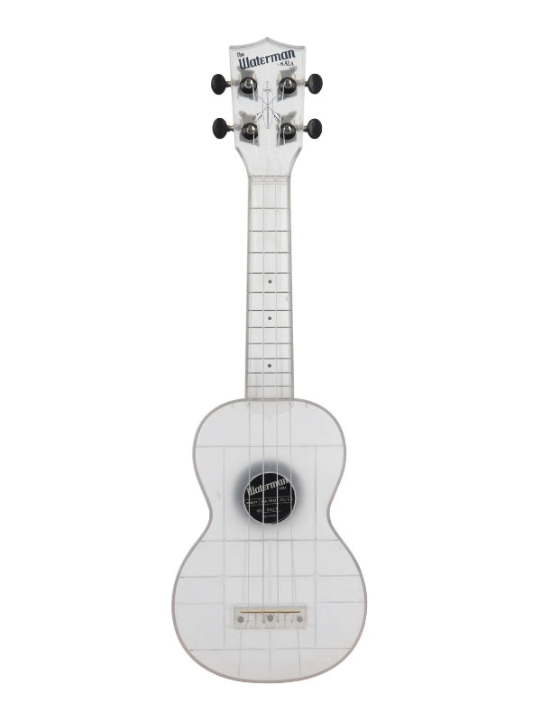 Kala KA-WMT-CL-S Frosted Glass Transparent Soprano Waterman Ukulele