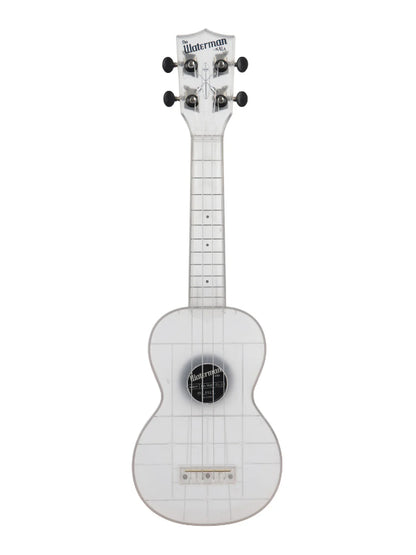 Kala KA-WMT-CL-S Frosted Glass Transparent Soprano Waterman Ukulele