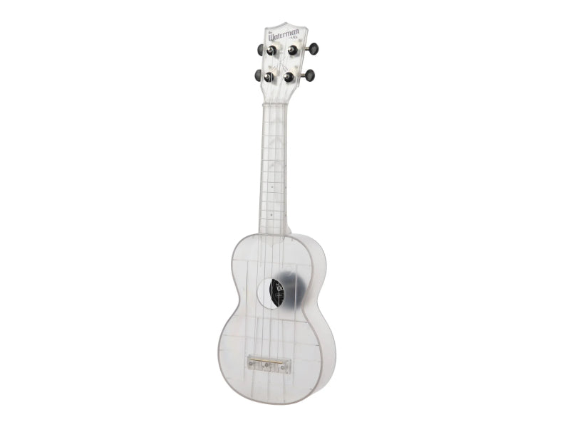 Kala KA-WMT-CL-S Frosted Glass Transparent Soprano Waterman Ukulele