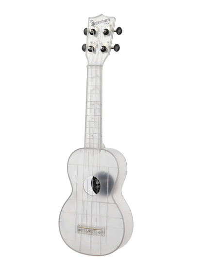 Kala KA-WMT-CL-S Frosted Glass Transparent Soprano Waterman Ukulele