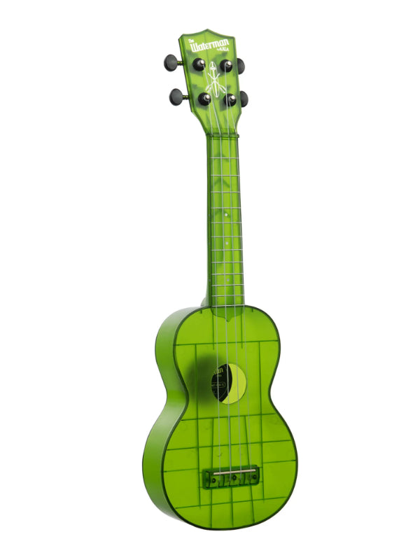 Kala KA-WMT-GN-S Jade Green Transparent Soprano Waterman Ukulele